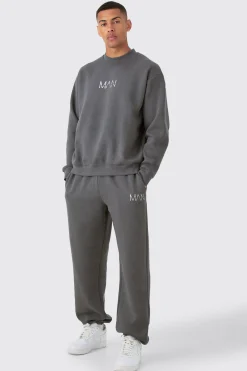 boohooMAN Original Man Oversized Sweatshirt Tracksuit | UK| Tracksuits