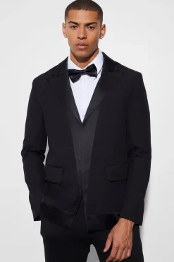 boohooMAN Overized Boxy Contrast Lapel Blazer | UK| Suits & Tailoring