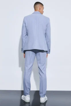 boohooMAN Overlay Detail Slim Fit Blazer | UK| Suits & Tailoring