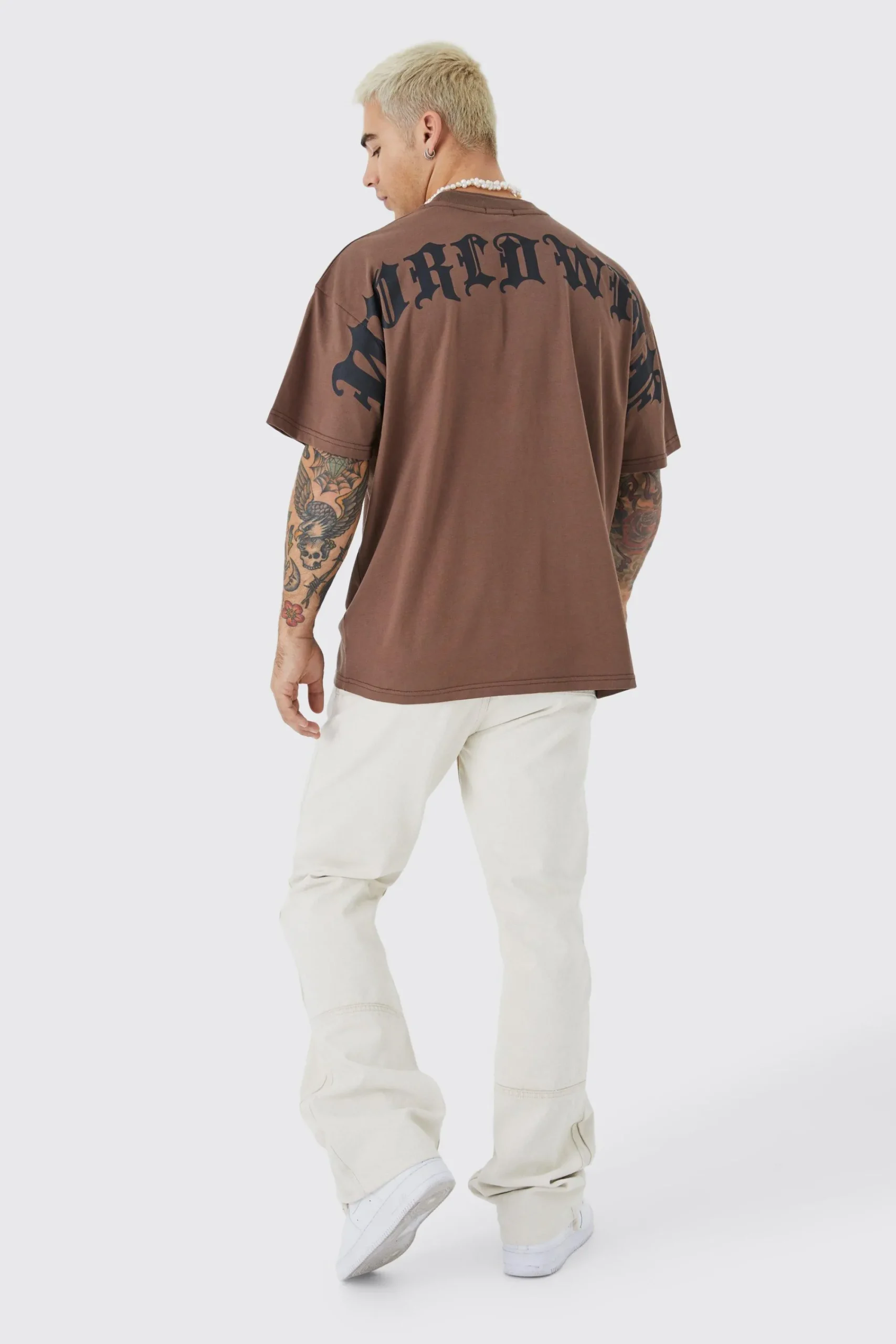 Oversize Heavy Large Text T-shirt | UK^boohooMAN Hot