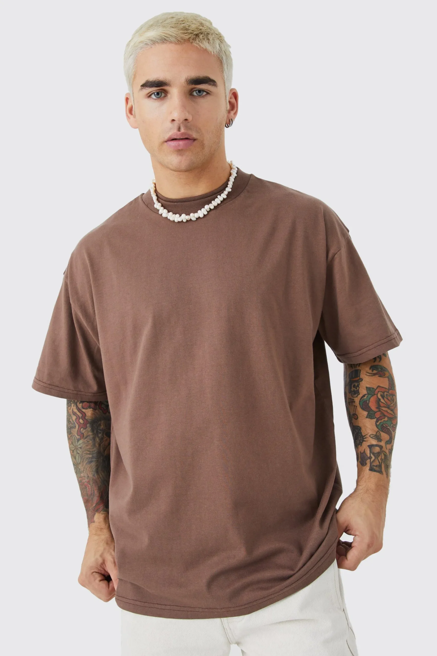 Oversize Heavy Large Text T-shirt | UK^boohooMAN Hot