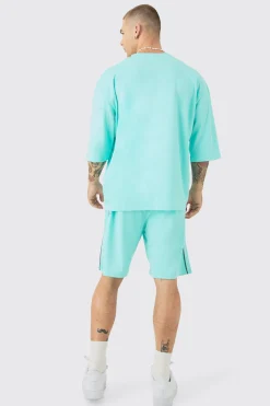 boohooMAN Oversized 1/2 Sleeve T-shirt & Short Set | UK| Sets & Co-Ords|Tracksuits