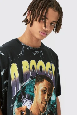 Oversized A Boogie Wash License T-shirt | UK^boohooMAN Discount