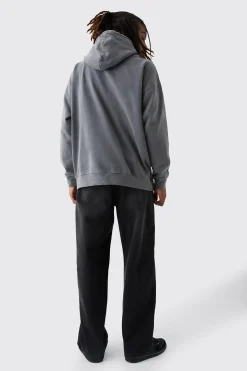 boohooMAN Oversized ACDC Band Wash License Hoodie | UK| Hoodies & Sweatshirts