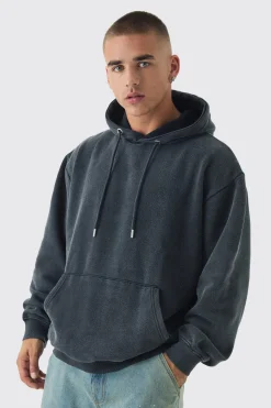 boohooMAN Oversized Acid Wash Hoodie | UK| Hoodies & Sweatshirts