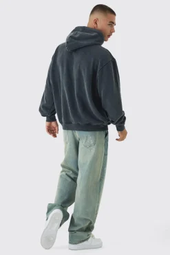 boohooMAN Oversized Acid Wash Hoodie | UK| Hoodies & Sweatshirts