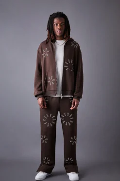 boohooMAN Oversized All Over Man Dash Colour Block Tracksuit | UK| Tracksuits