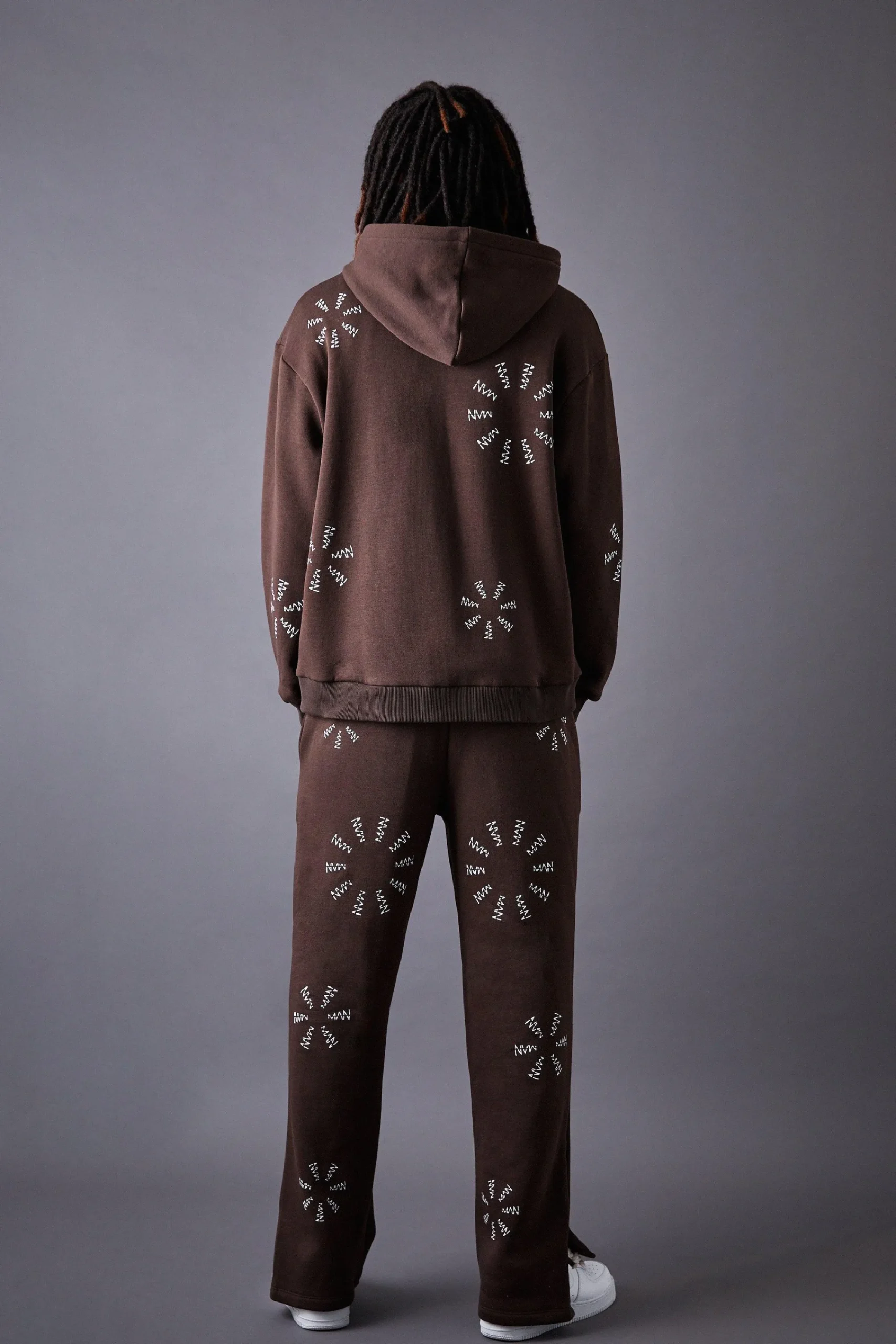 boohooMAN Oversized All Over Man Dash Colour Block Tracksuit | UK| Tracksuits