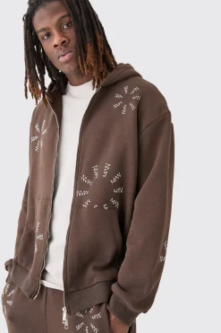 boohooMAN Oversized All Over Man Dash Colour Block Tracksuit | UK| Tracksuits