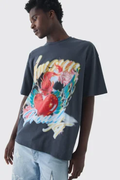 Oversized Amour Pride T-Shirt | UK^boohooMAN Clearance