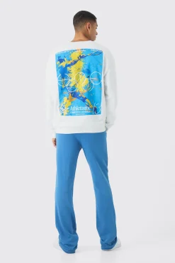 boohooMAN Oversized Back Print Sweatshirt | UK| Hoodies & Sweatshirts