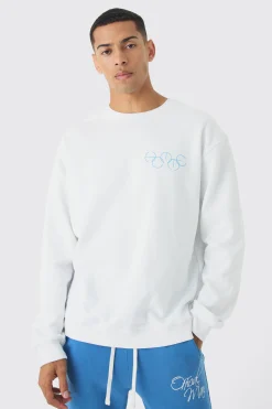 boohooMAN Oversized Back Print Sweatshirt | UK| Hoodies & Sweatshirts