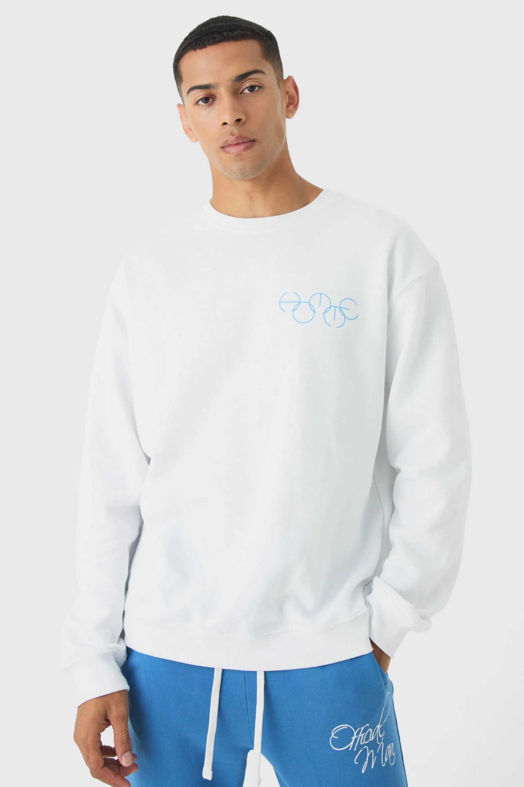boohooMAN Oversized Back Print Sweatshirt | UK| Hoodies & Sweatshirts