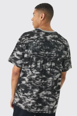 Oversized Back Print World Class Abstract Concrete T-shirt | UK^boohooMAN Best