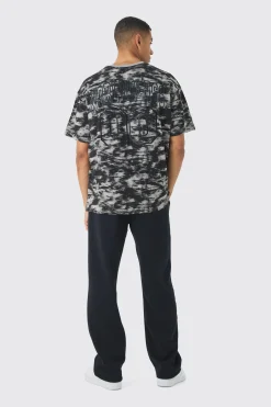 Oversized Back Print World Class Abstract Concrete T-shirt | UK^boohooMAN Best