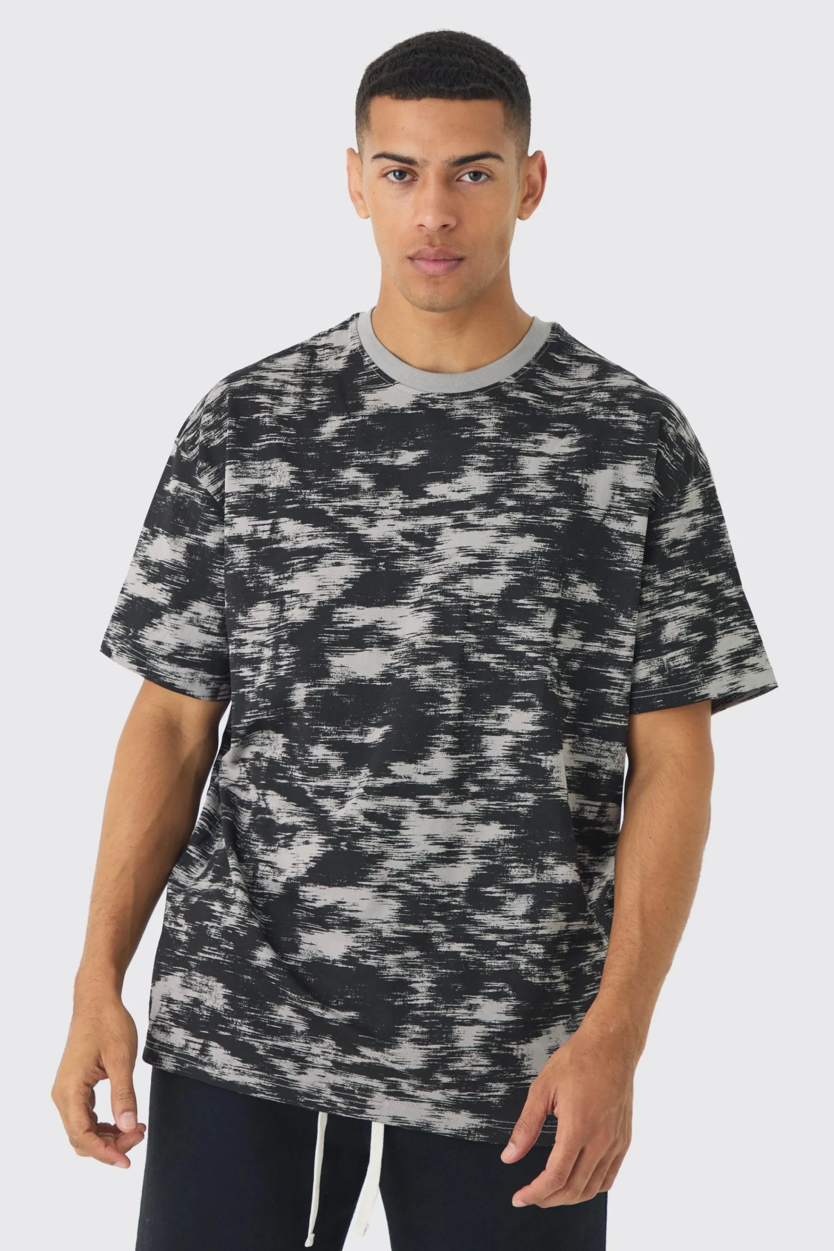 Oversized Back Print World Class Abstract Concrete T-shirt | UK^boohooMAN Best