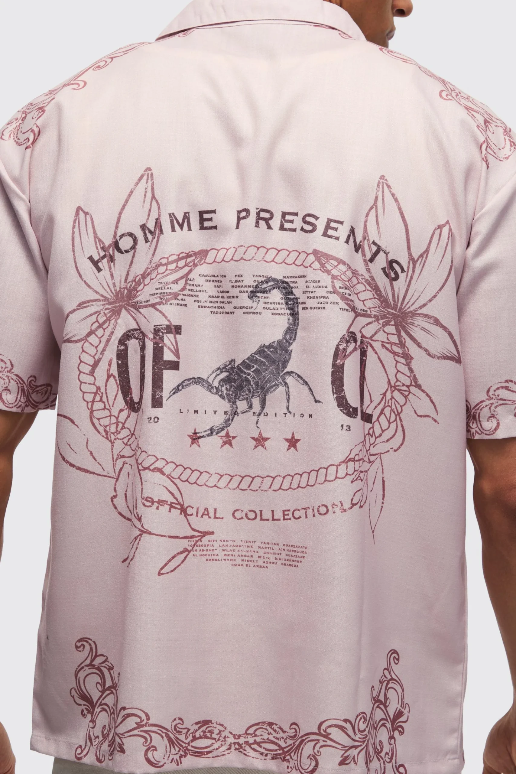 boohooMAN Oversized Back Printed Revere Shirt | UK| Shirts