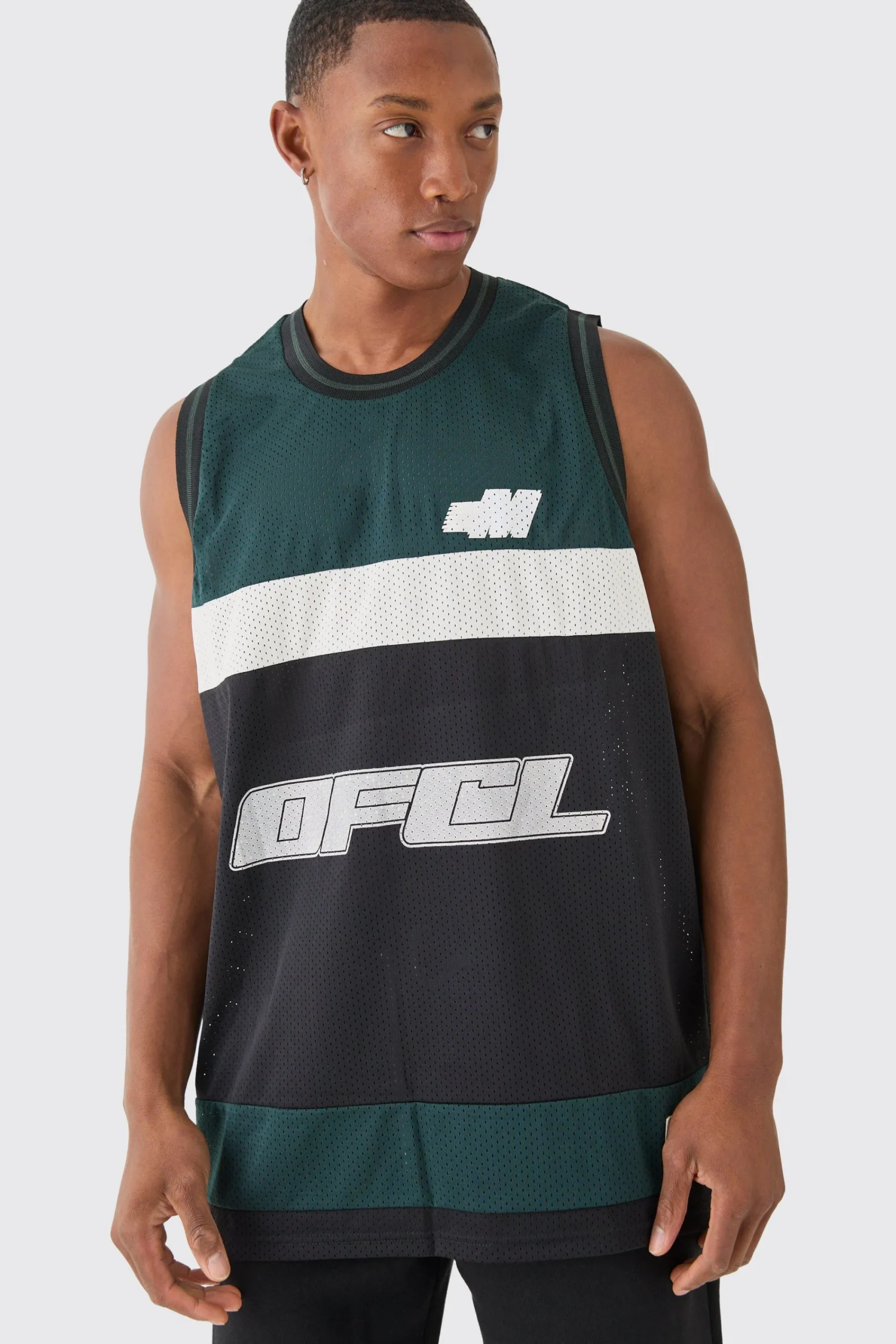 Oversized Basketball Mesh Vest | UK^boohooMAN Outlet