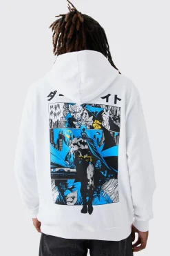 boohooMAN Oversized Batman Anime Comic License Hoodie | UK| Hoodies & Sweatshirts