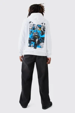 boohooMAN Oversized Batman Anime Comic License Hoodie | UK| Hoodies & Sweatshirts