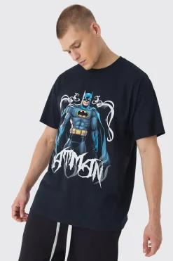 Oversized Batman Gothic License Print T-Shirt | UK^boohooMAN New