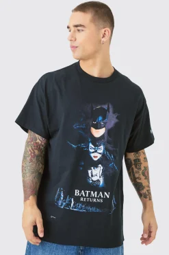 Oversized Batman Returns License T-shirt | UK^boohooMAN New