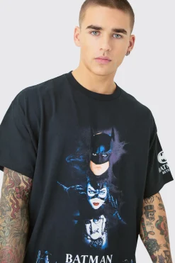 Oversized Batman Returns License T-shirt | UK^boohooMAN New