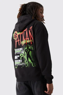 boohooMAN Oversized Batman Riddler License Hoodie | UK| Hoodies & Sweatshirts
