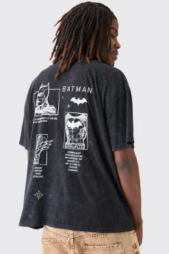 Oversized Batman Wash License T-shirt | UK^boohooMAN New