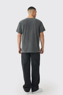 Oversized Beetlejuice Wash License Print T-Shirt | UK^boohooMAN Outlet