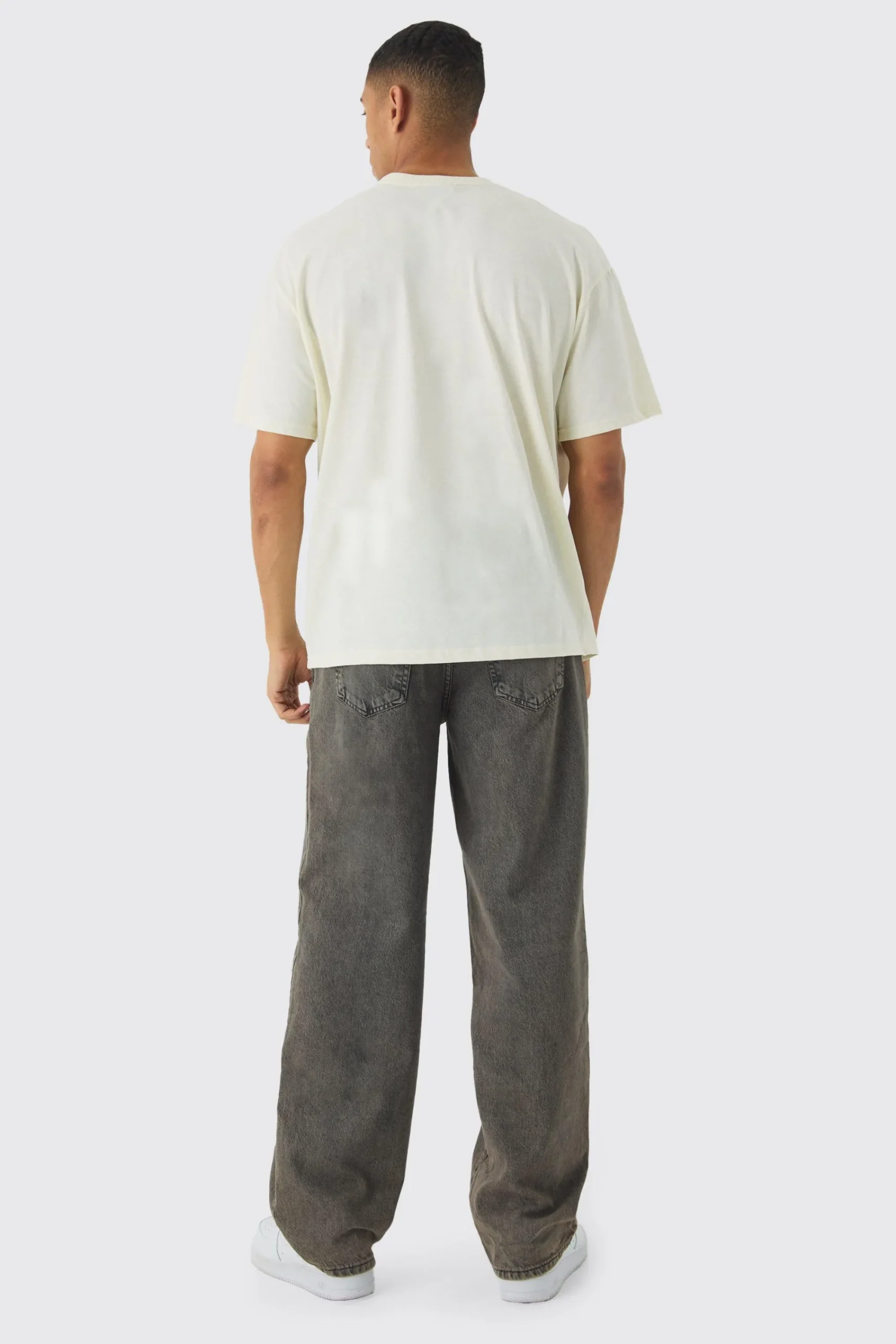 Oversized BHM Star Print T-Shirt | UK^boohooMAN Clearance