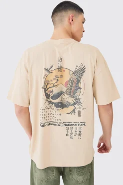 Oversized Bird Graphic T-shirt | UK^boohooMAN Clearance