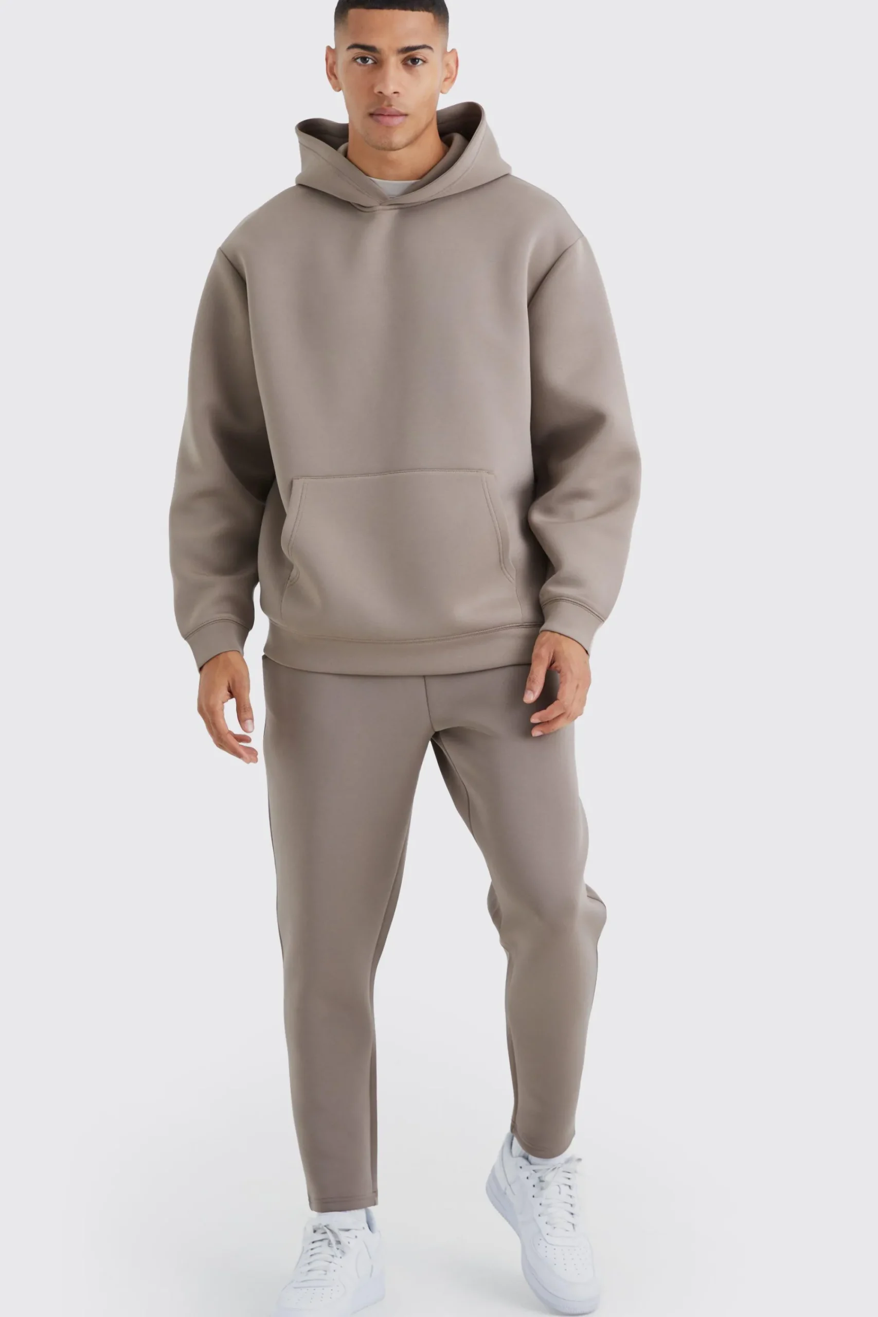 boohooMAN Oversized Bonded Scuba Hooded Tracksuit | UK| Tracksuits