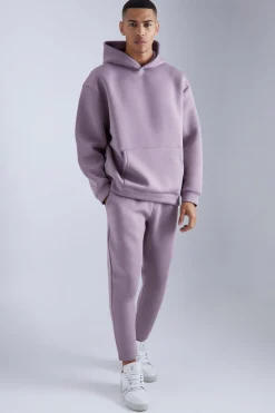 boohooMAN Oversized Bonded Scuba Hooded Tracksuit | UK| Tracksuits