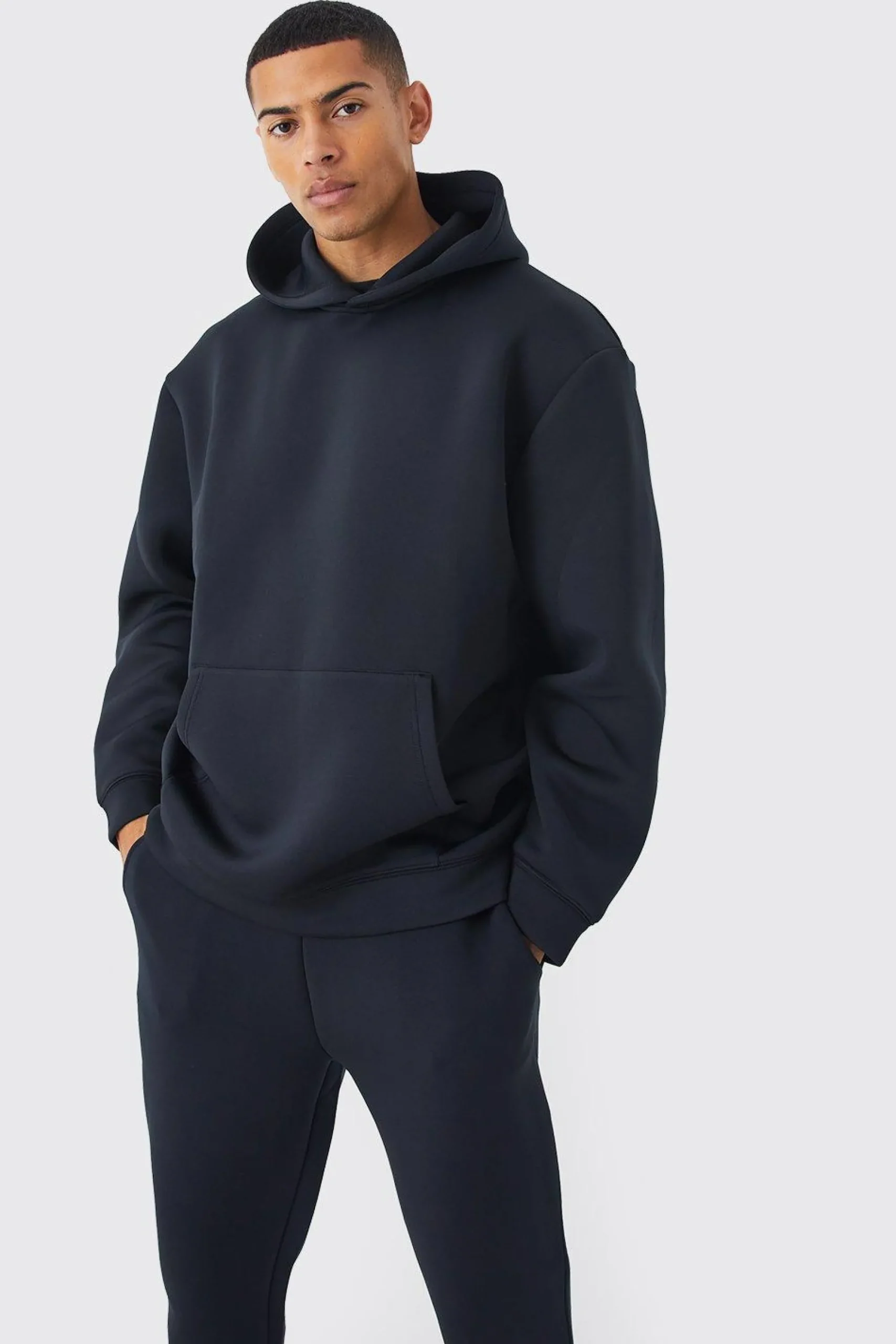 boohooMAN Oversized Bonded Scuba Hooded Tracksuit | UK| Tracksuits