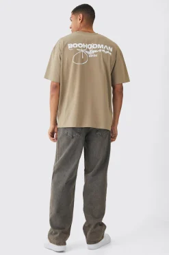 Oversized Printed T-Shirt | UK^boohooMAN Online