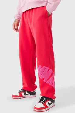 boohooMAN Oversized Borg Applique Joggers | UK| Joggers