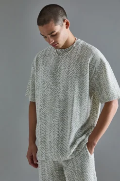 Oversized Boucle T-shirt | UK^boohooMAN New