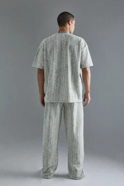 Oversized Boucle T-shirt | UK^boohooMAN New