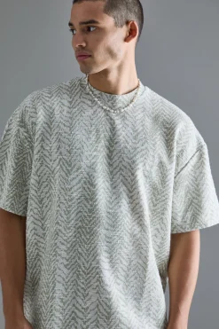 Oversized Boucle T-shirt | UK^boohooMAN New