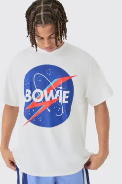 Oversized Bowie Print License T-shirt | UK^boohooMAN Discount