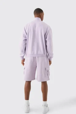 boohooMAN Oversized Boxy 1/4 Zip Sweatshirt | UK| Hoodies & Sweatshirts