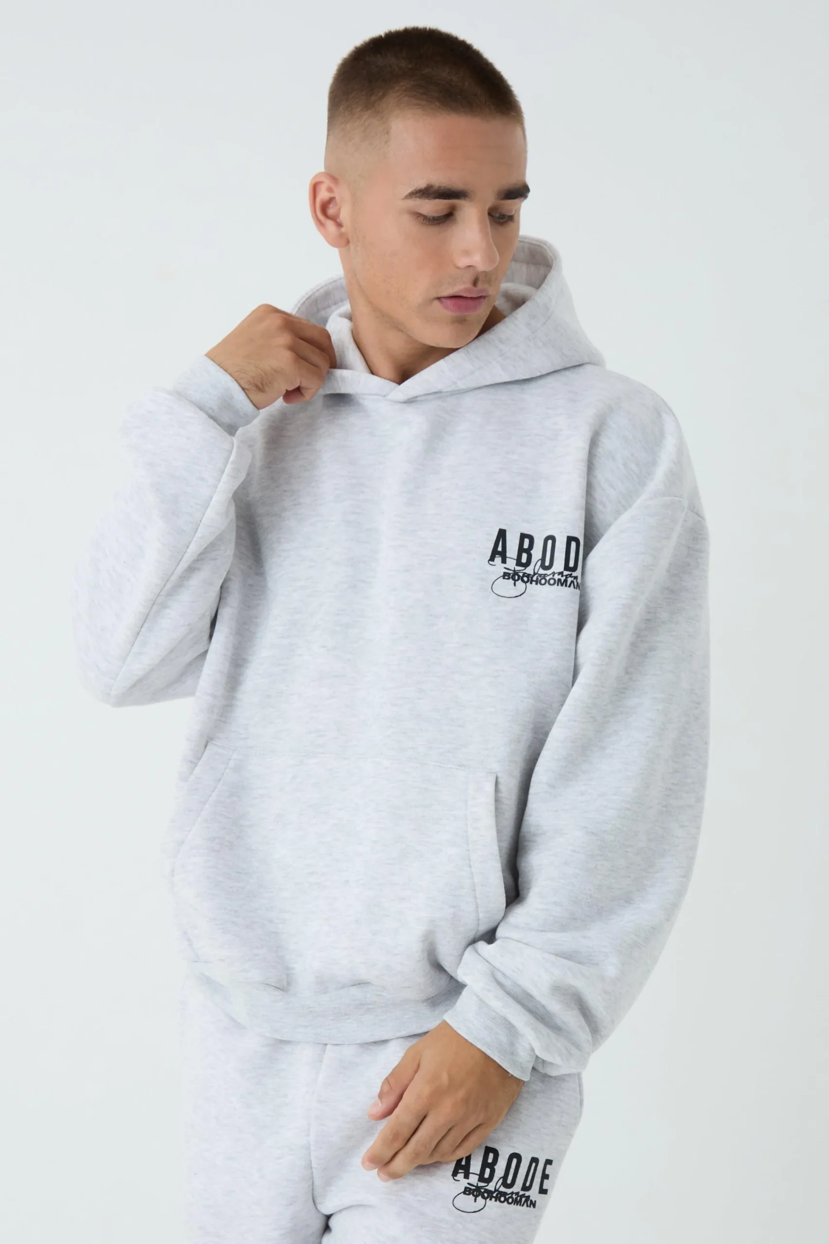 boohooMAN Oversized Boxy ABODE Hoodie | UK| Hoodies & Sweatshirts