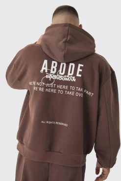 boohooMAN Oversized Boxy ABODE Hoodie | UK| Hoodies & Sweatshirts