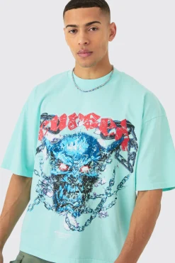 Oversized Boxy Acid Wash Heavyweight T-shirt | UK^boohooMAN Sale