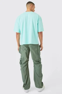 Oversized Boxy Acid Wash Heavyweight T-shirt | UK^boohooMAN Sale