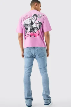 Oversized Boxy Alien Heavyweight Washed T-shirt | UK^boohooMAN New