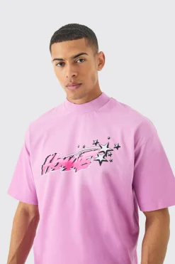 Oversized Boxy Alien Heavyweight Washed T-shirt | UK^boohooMAN New