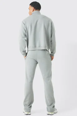 boohooMAN Oversized Boxy B 1/4 Zip Stacked Tracksuit | UK| Tracksuits