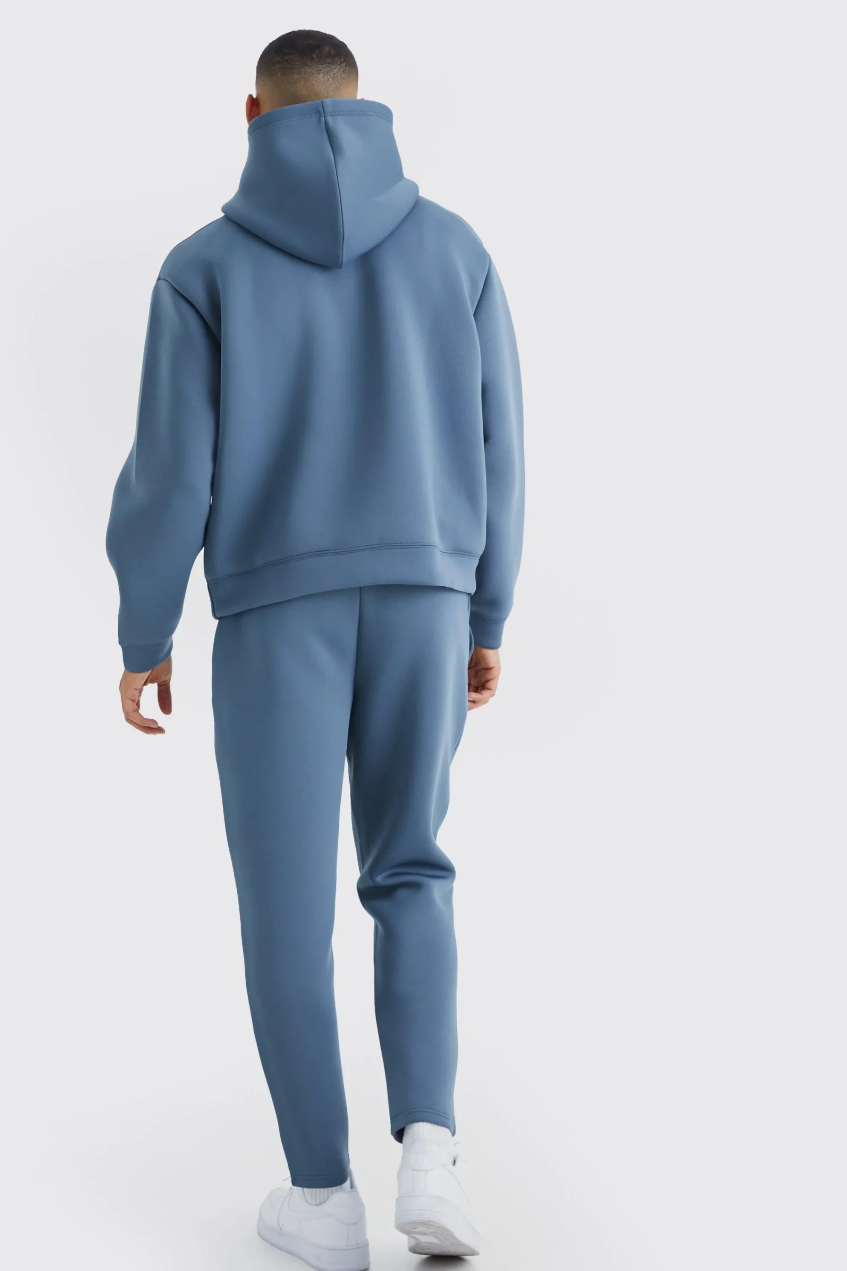 boohooMAN Oversized Boxy Bonded Scuba Hooded Tracksuit | UK| Tracksuits